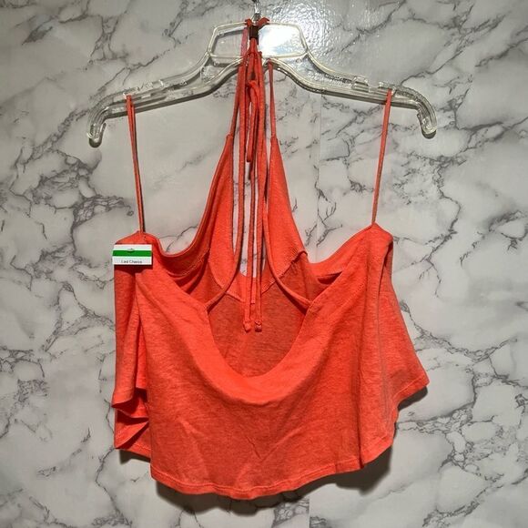 Free People Long Weekend Knit Halter Tank in Watermelon - Picture 9 of 10